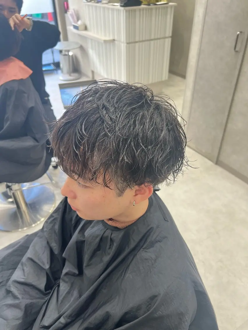 パーマ メンズ メンズパーマ カット パーマ SENA 再現性 パーマと縮毛矯正のヘアスタイル