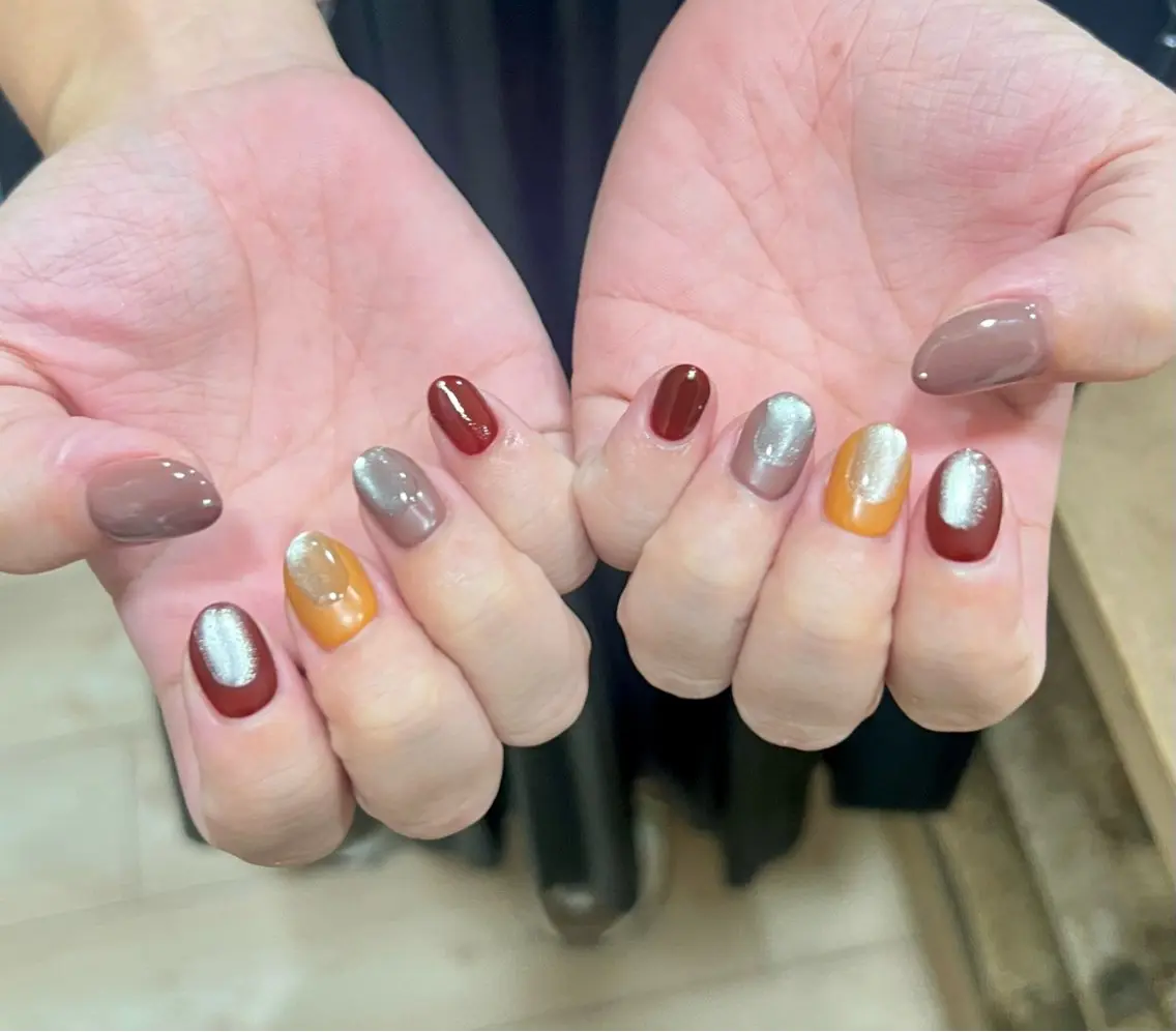 ネイル ハンドネイル いちじゅう あおいのネイルデザイン