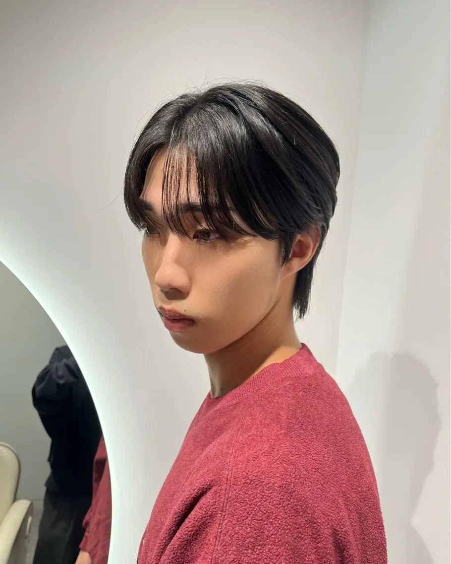 ショート パーマ メンズ メンズ韓国風 韓国風ヘア 縮毛矯正 中村 佳菜のヘアスタイル