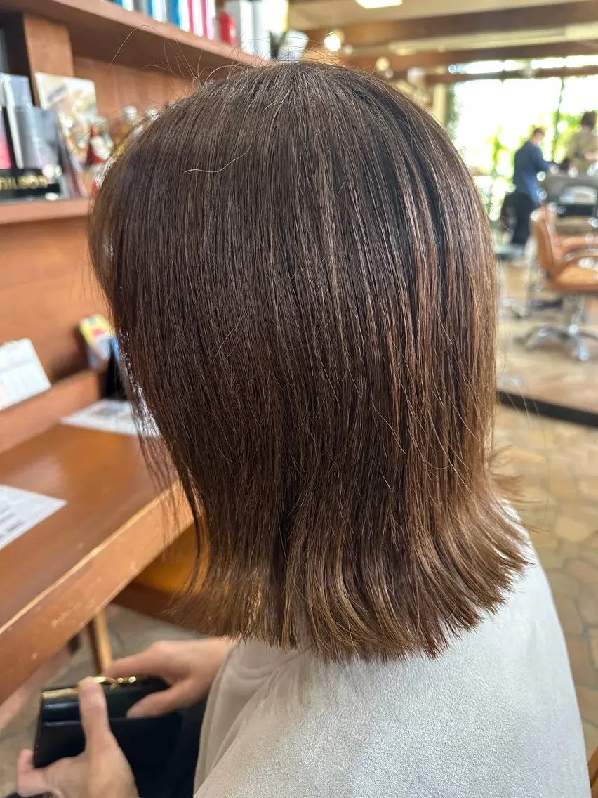 ミディアム 新田 甲のヘアスタイル