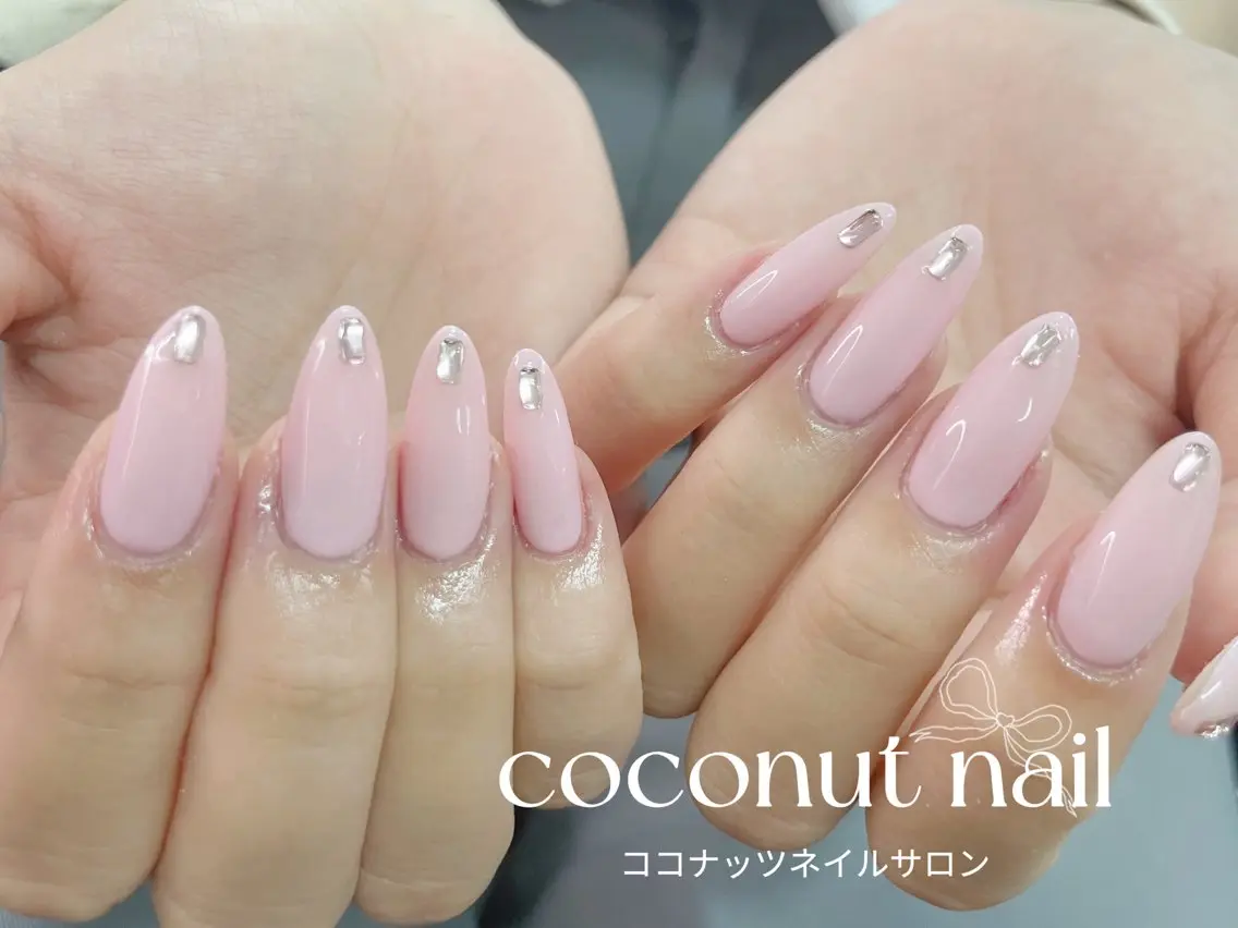 ネイル べっ甲ネイル フレンチネイル キラキラネイル マグネットネイル 大理石ネイル(マーブル) ハンドネイル 神田 ココナッツのネイルデザイン