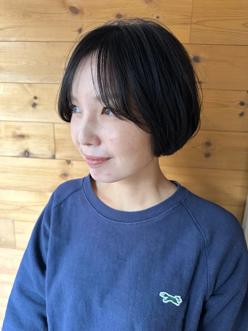 ショート ボブ 伸ばしかけ 和泉府中美容室 YUMEのヘアスタイル