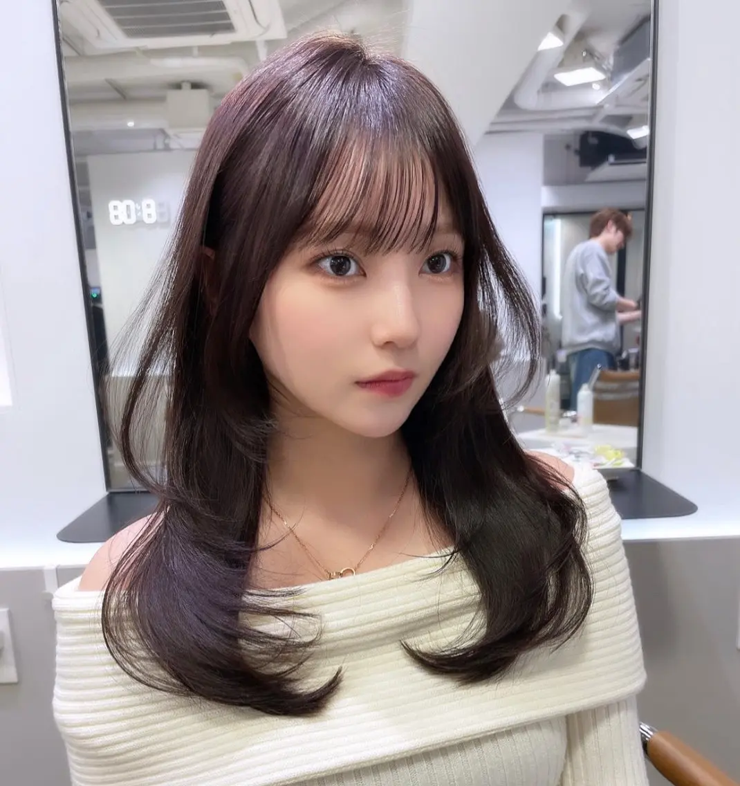 セミロング レイヤーカット City/louwe 韓国レイヤーカットのヘアスタイル