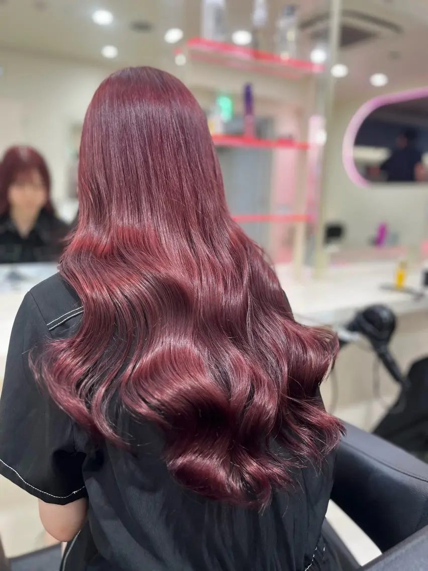 カラー カット ヘアカラー ヘッドスパ ヘアセット 🍒ブリーチなし🍒 暖色🍒YUUNAのヘアスタイル