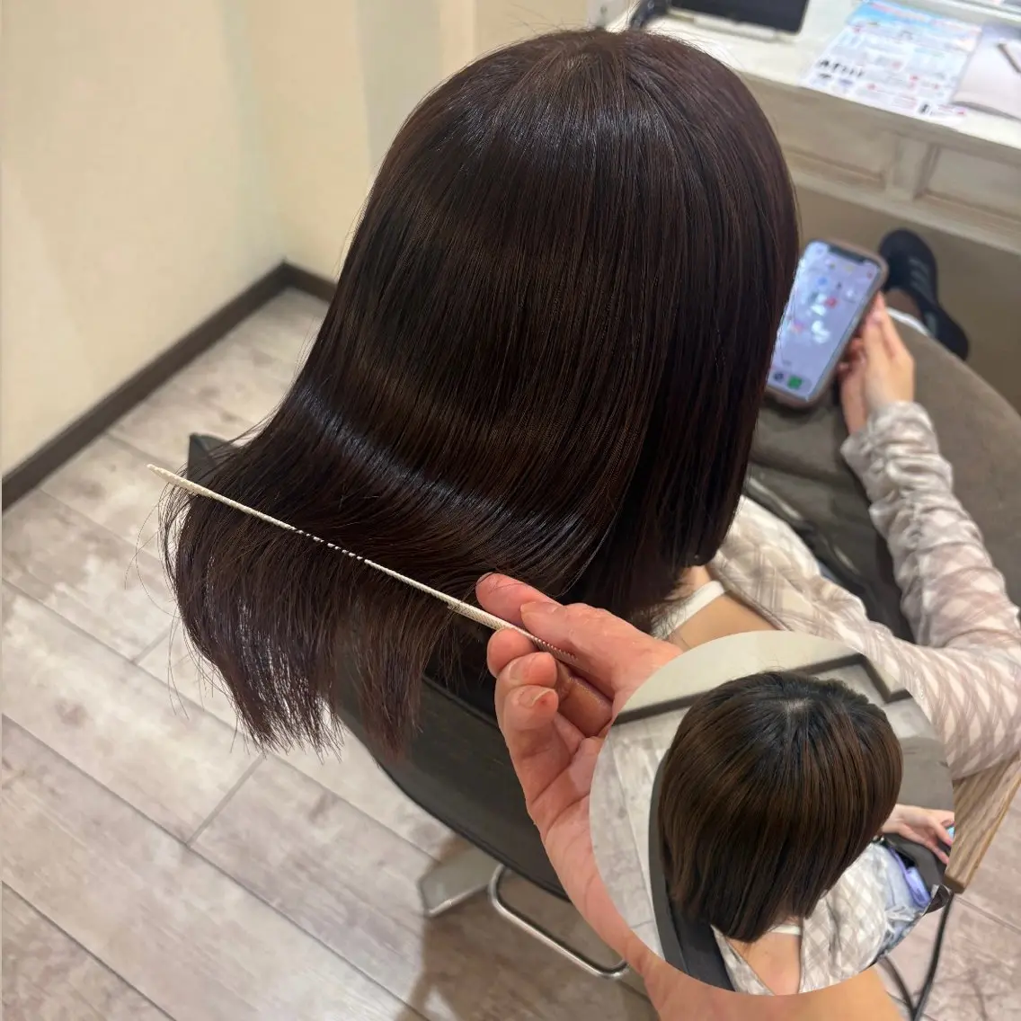 ミディアム カラー ブラウンカラー チョコレートブラウン 透明感カラー ヘアカラー トリートメント 艶髪/縮毛矯正/ レイヤー/栄/あやかのヘアスタイル