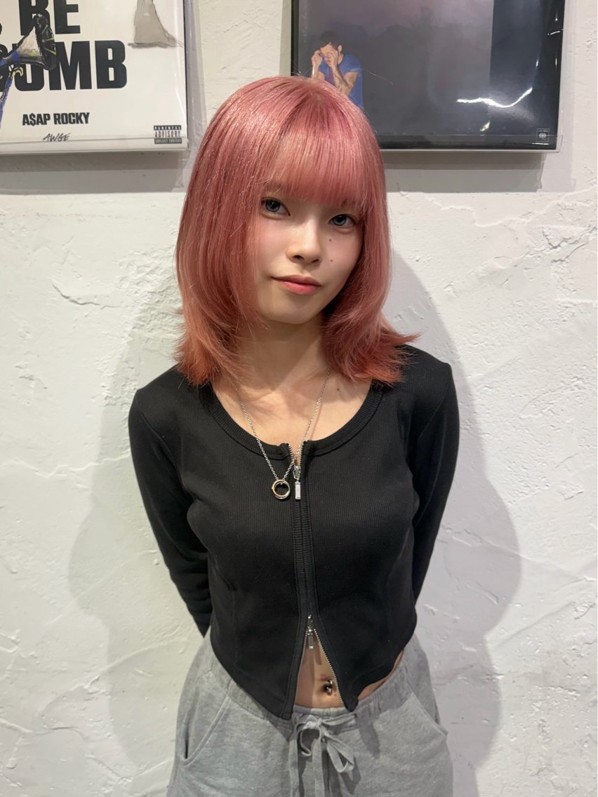ミディアム カラー 井上 陸のヘアスタイル