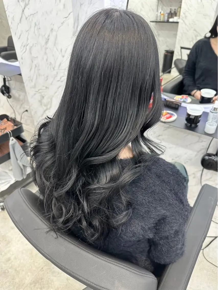 ロング カラー トリートメント ヘアカラー トリートメント カット¥1100 ✂️MIUのヘアスタイル