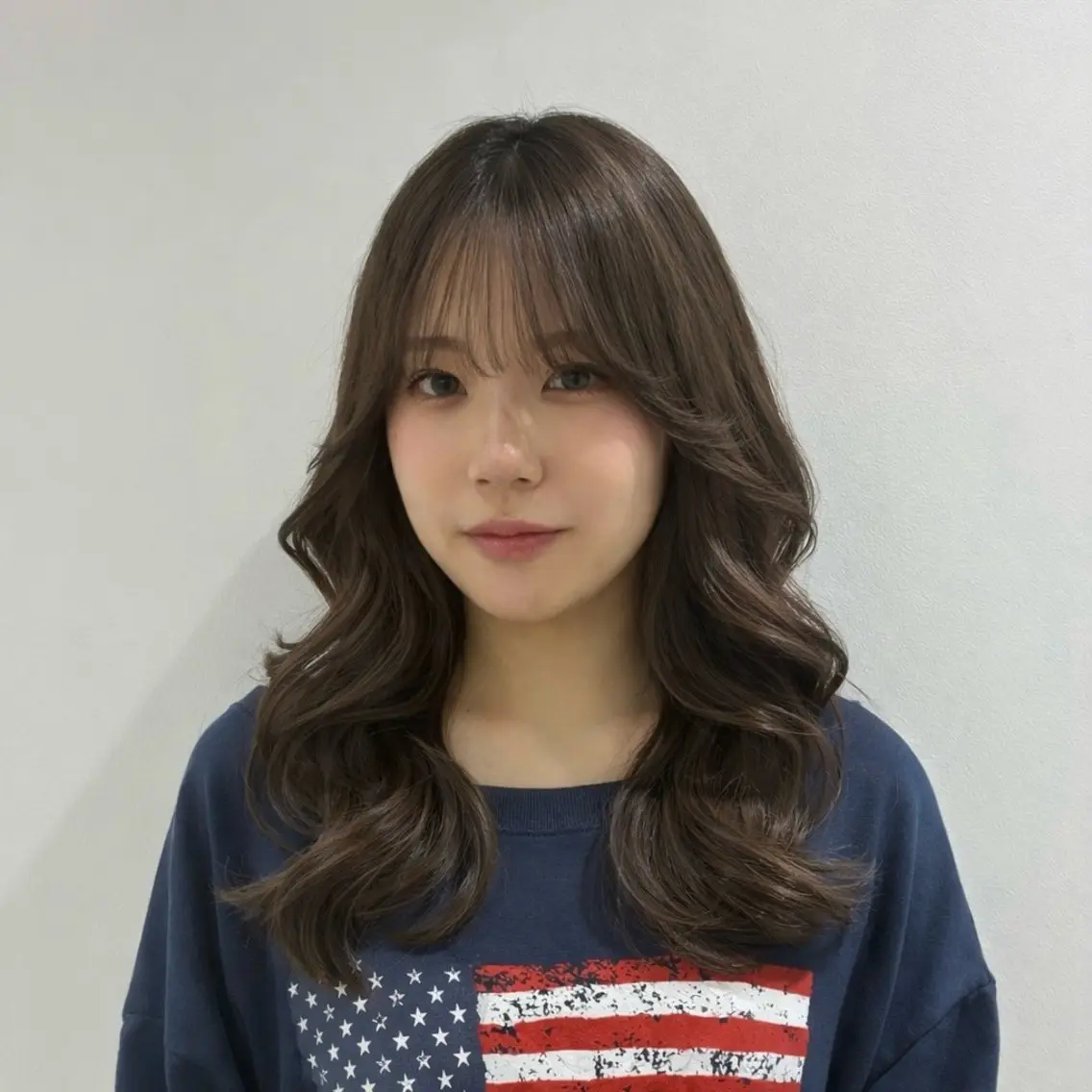 ロング チョコレートブラウン くびれヘア ヘアカラー 藤沢ハイトーン✨/ 似合わせカラー/魁心のヘアスタイル