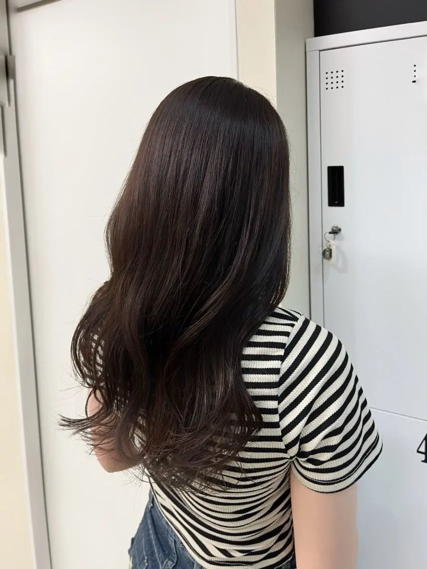 ロング カラー 中村 佳歩のヘアスタイル