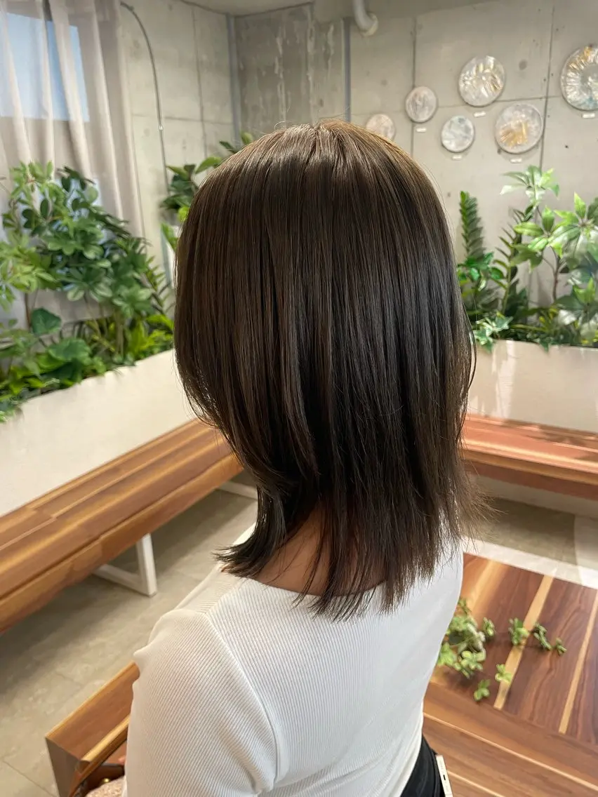 セミロング カラー カット ヘアカラー トリートメント 🎀レイヤー/パーマ カラー/ai🎀のヘアスタイル