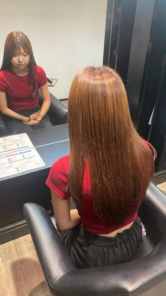 ロング ヘアカラー トリートメント 水野 聖哉のヘアスタイル