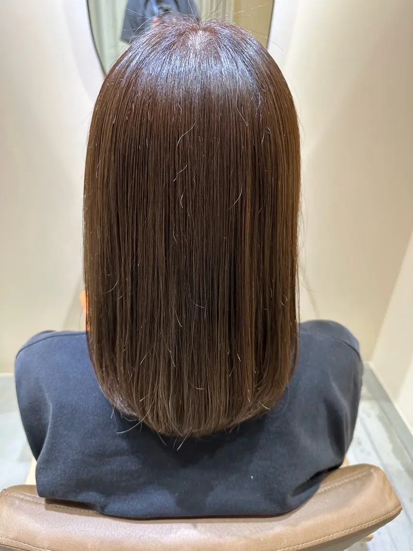 セミロング ヘアカラー トリートメント ౨ৎ︎Zina 川口 KIRARI౨ৎのヘアスタイル