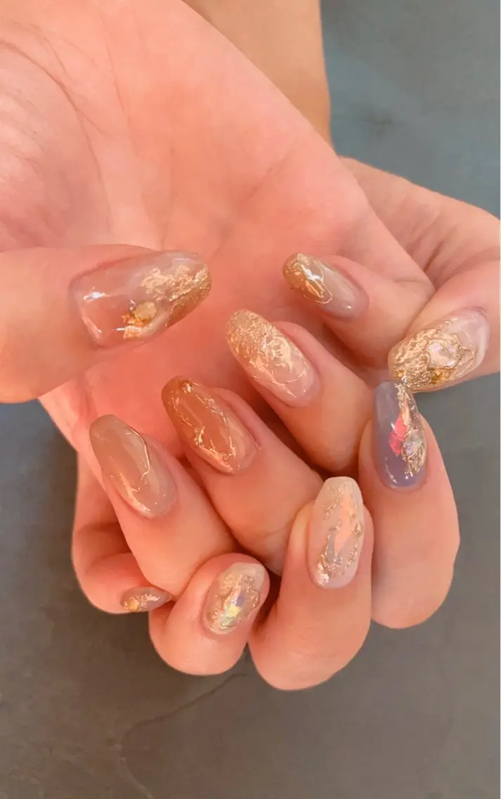 ネイル アートネイル ニュアンスネイル jute nail 〈ジュートネイル〉のネイルデザイン