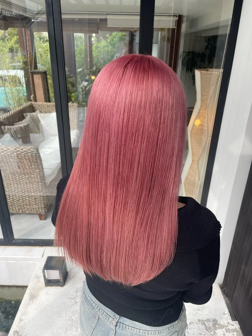 カット➕FIBREPLEXブリーチ(オンカラー込)➕ベーストリートメント付き🎀♡7月限定クーポン‼️の写真