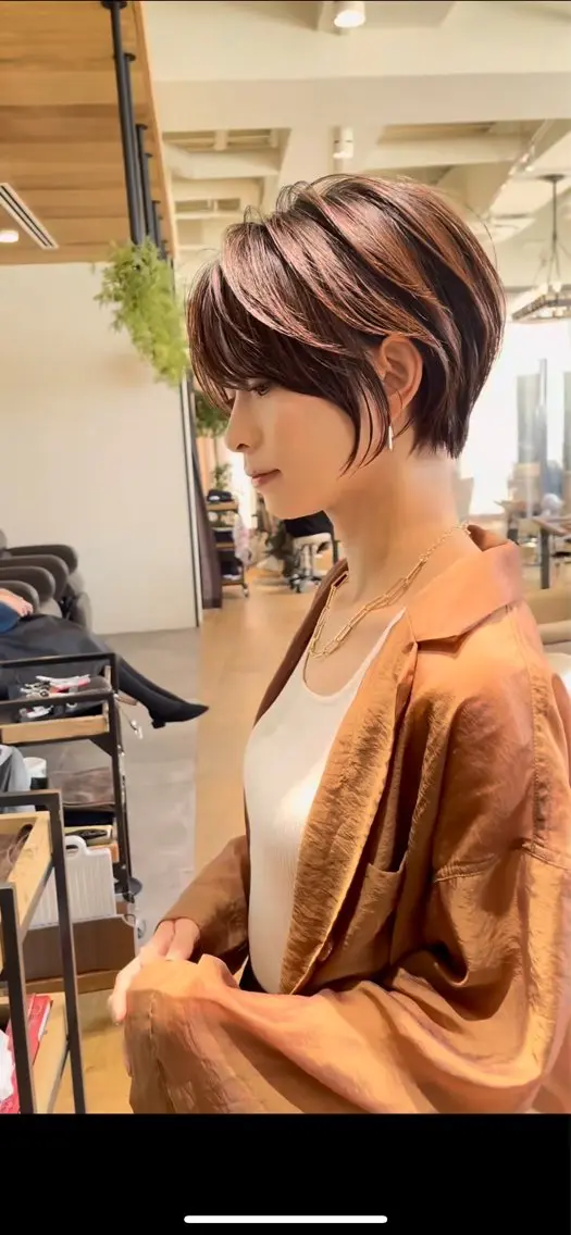 ショート カラー カット ヘアカラー トリートメント ショート/ボブ/髪 質改善🌼　荒砂のヘアスタイル