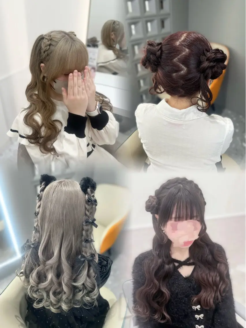 【推し活やイベント前に💞】🎀シンプルヘアアレンジ🎀/ヘアメ/ヘアセットの写真