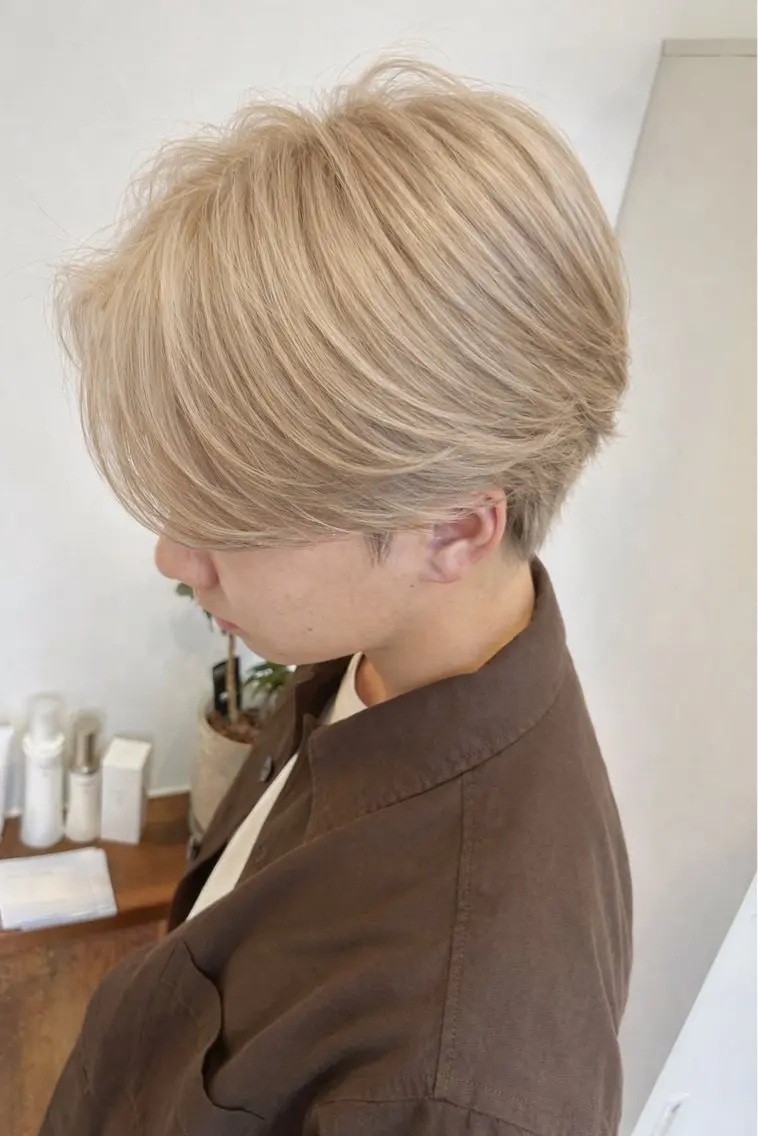 ミディアム カット ヘアカラー 【F-CODE】 難波のヘアスタイル