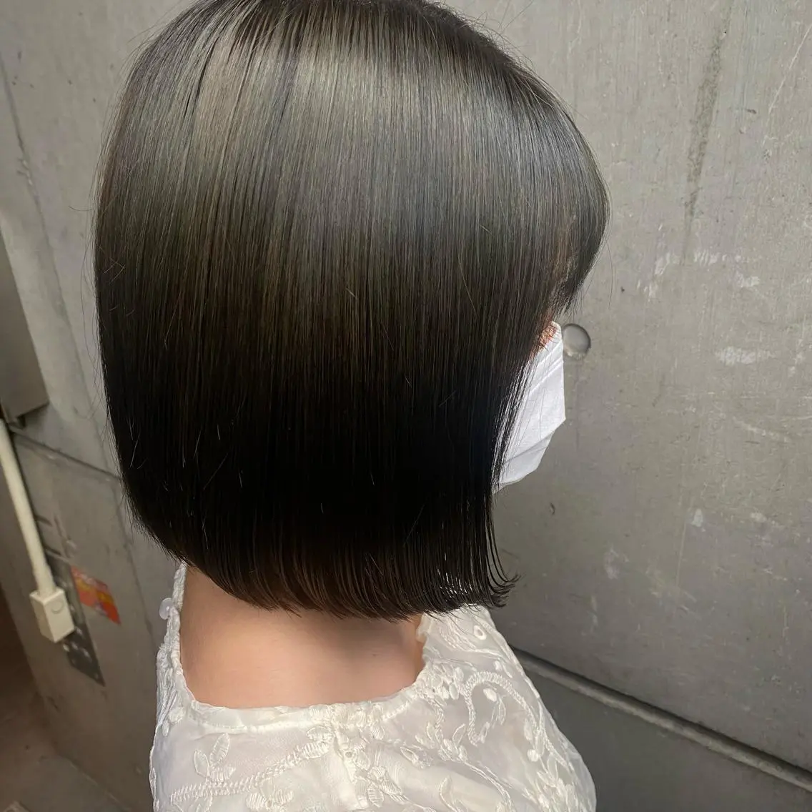 ミディアム ヘアカラー 透け感ベージュ /ミハルのヘアスタイル