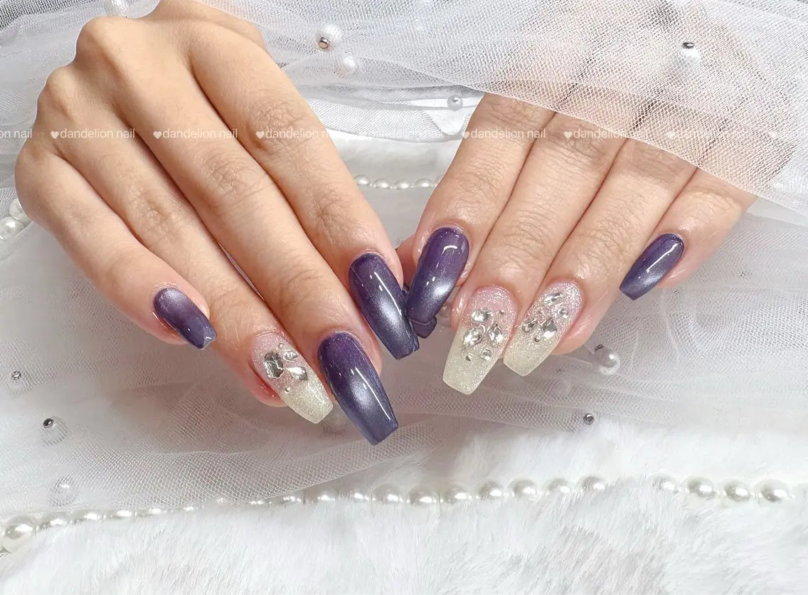 ネイル キラキラネイル 持ち込み ハンドネイル dandelion nail北千住のネイルデザイン