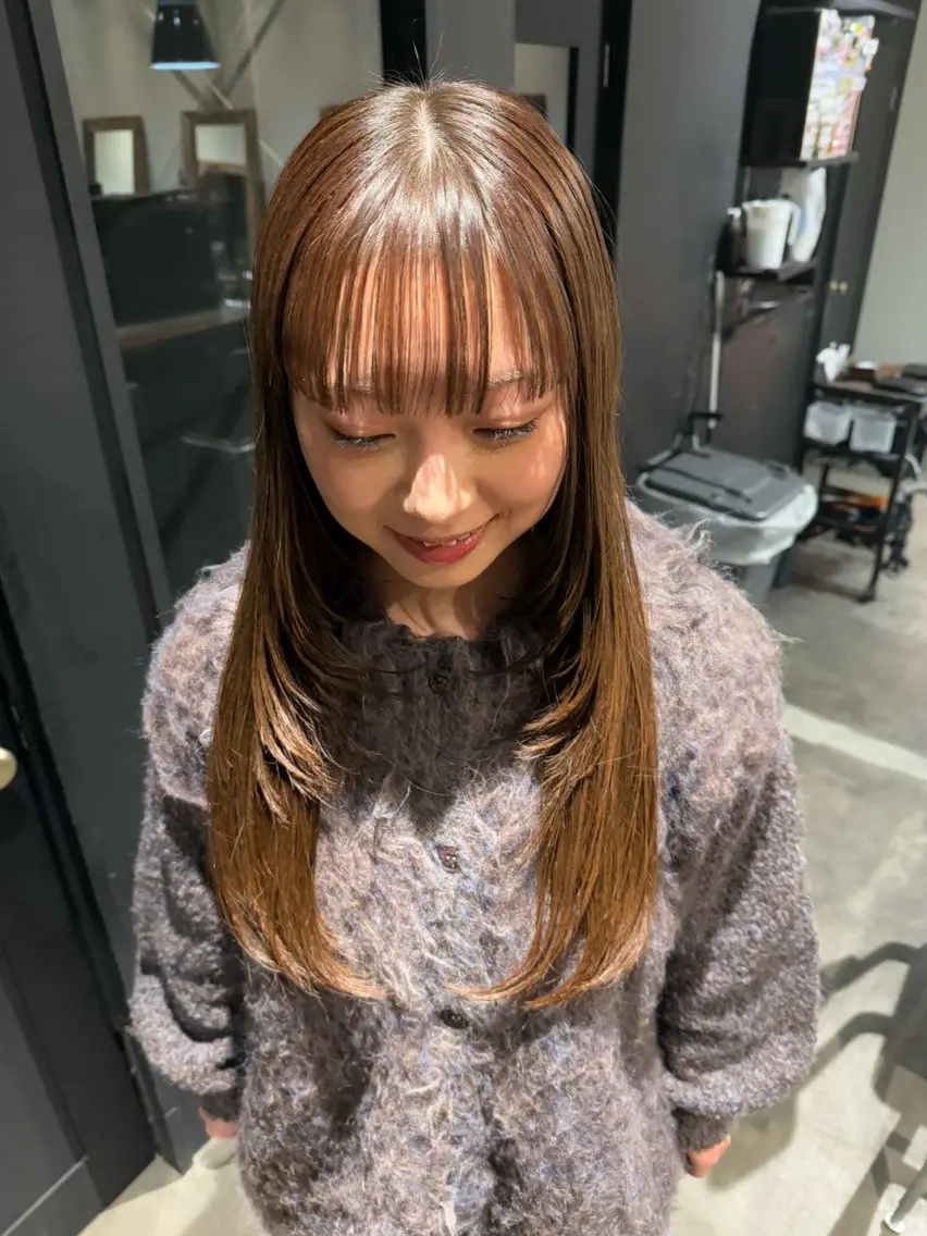 ロング カット ヘアカラー トリートメント fubuki🪷 似合わせカットカラーのヘアスタイル