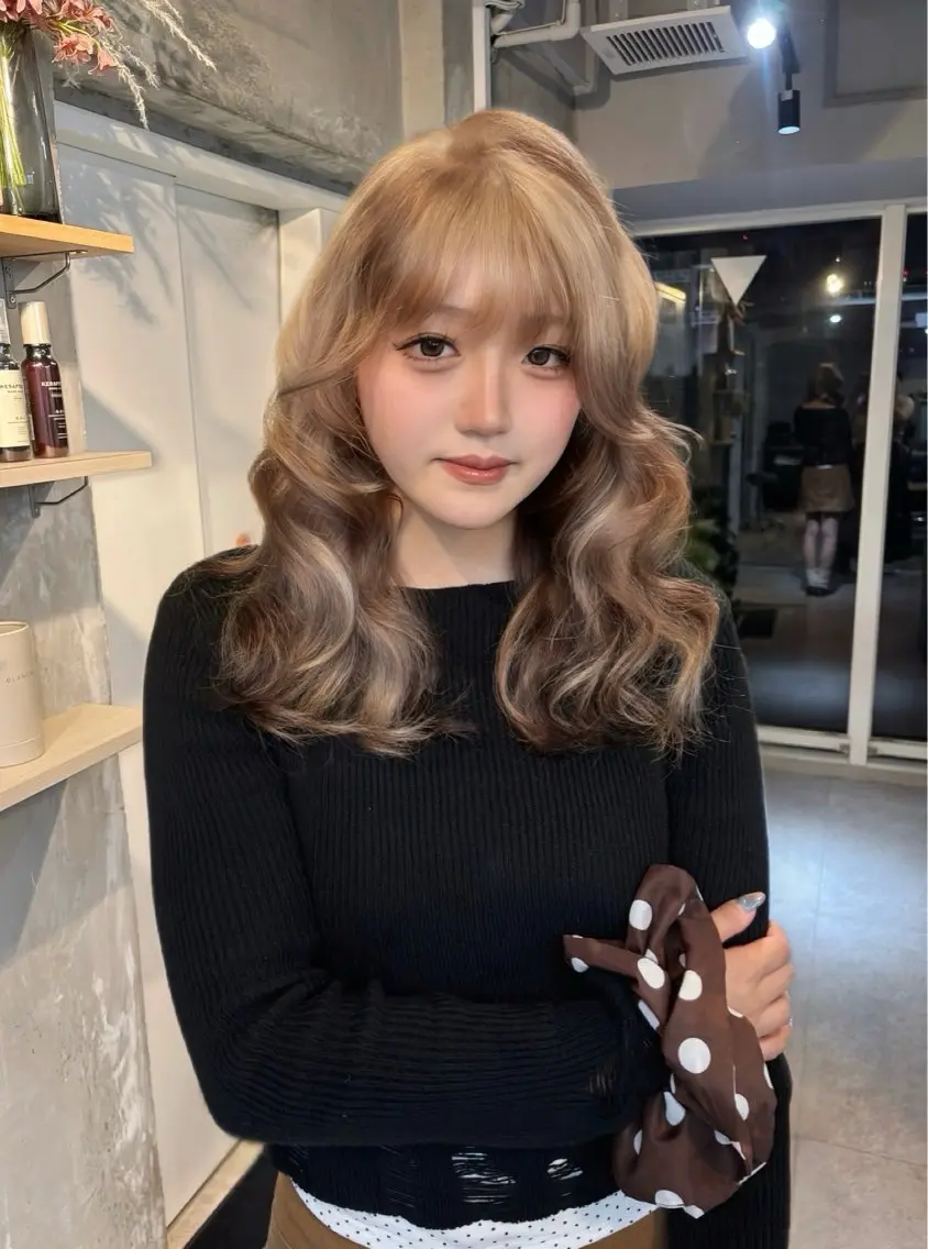 ロング カラー ヘアカラー トリートメント 心斎橋難波/カラー ココロのヘアスタイル