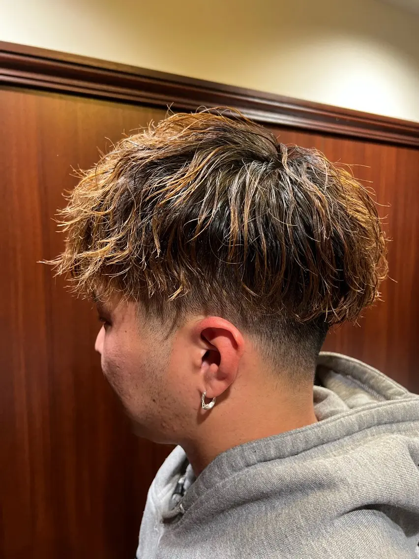 ミディアム パーマ ミディアムパーマ 杉原 慶祐のヘアスタイル