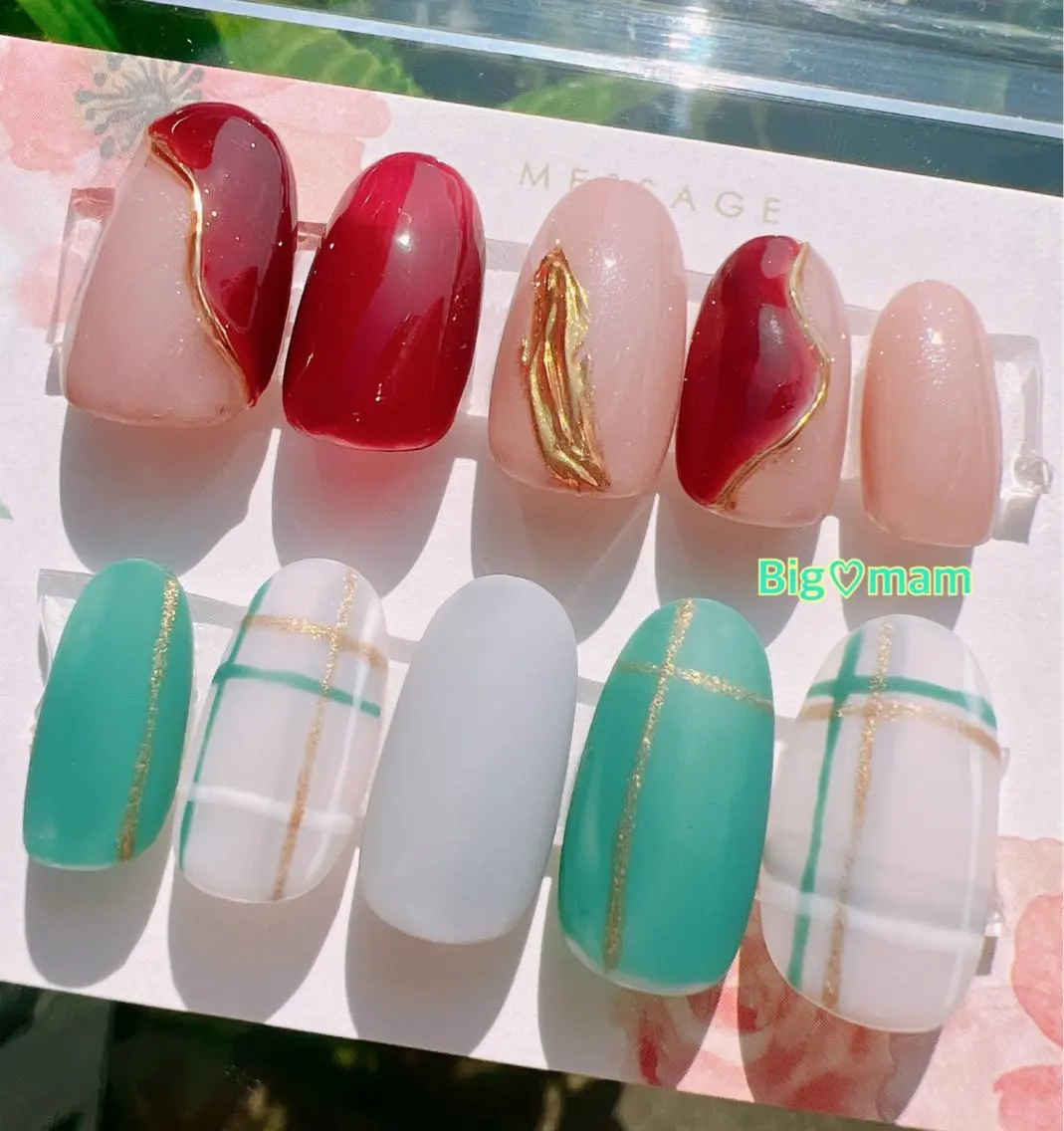 ネイル マットネイル シンプルネイル ハンドネイル Big♡mam （MAMI）のネイルデザイン