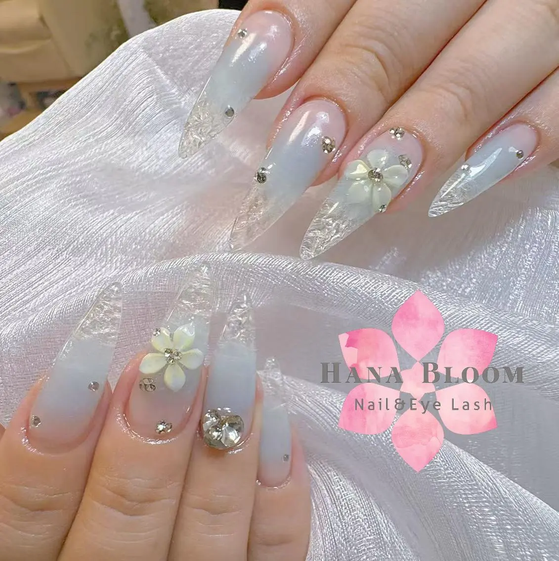 ネイル 長さ出し フットネイル 韓国ネイル マグネットネイル 持ち込み ハンドネイル ハンドケア Hana Bloom Nail 渋谷道玄坂のネイルデザイン