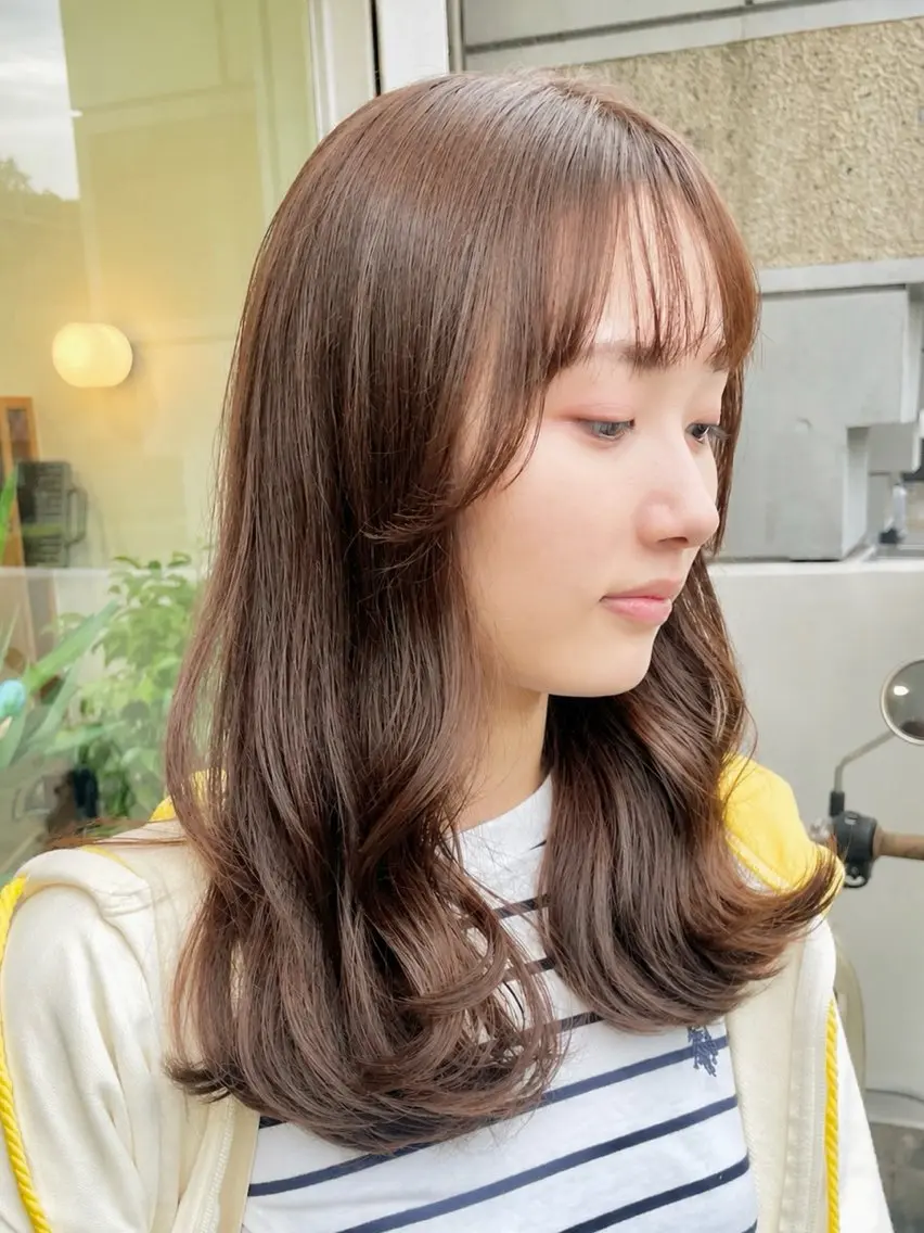 ミディアム ヘアカラー トリートメント yukii しまむら のぞみのヘアスタイル