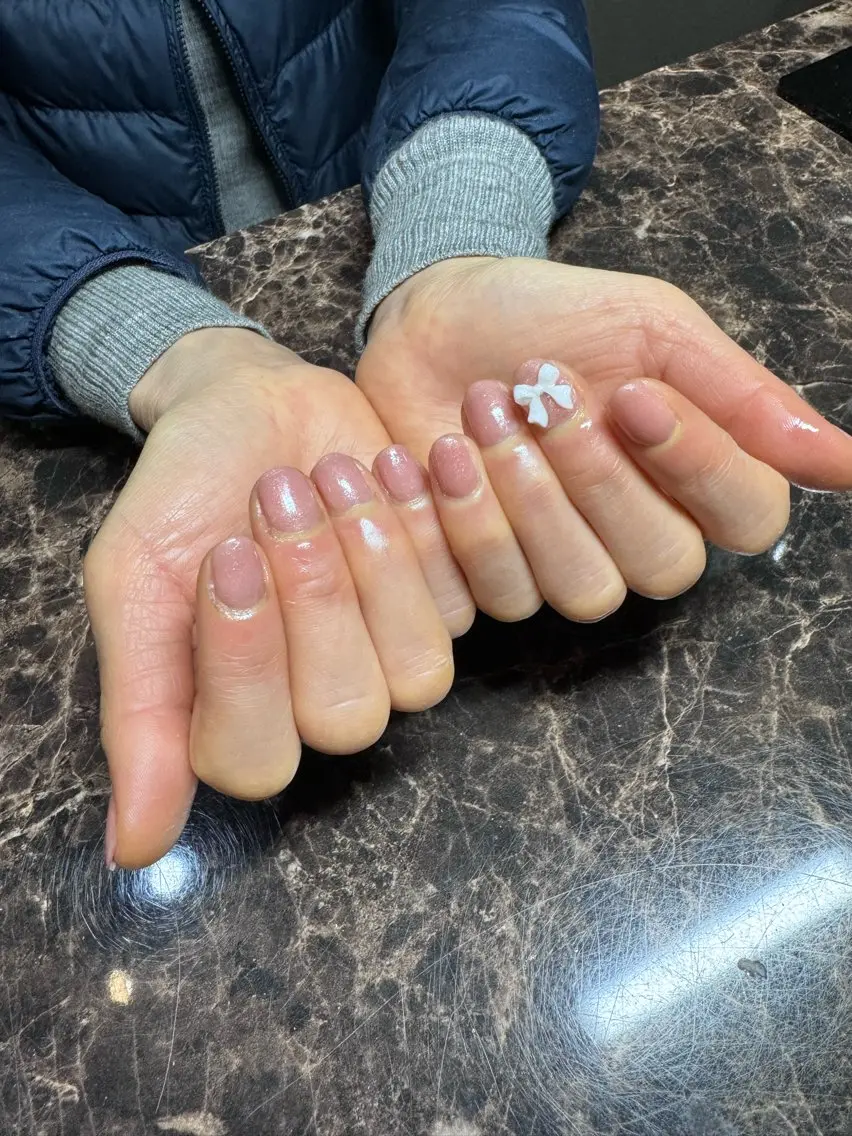 ネイル ワンカラーネイル ピンク ハンドネイル IROHA NAIL Mihoのネイルデザイン