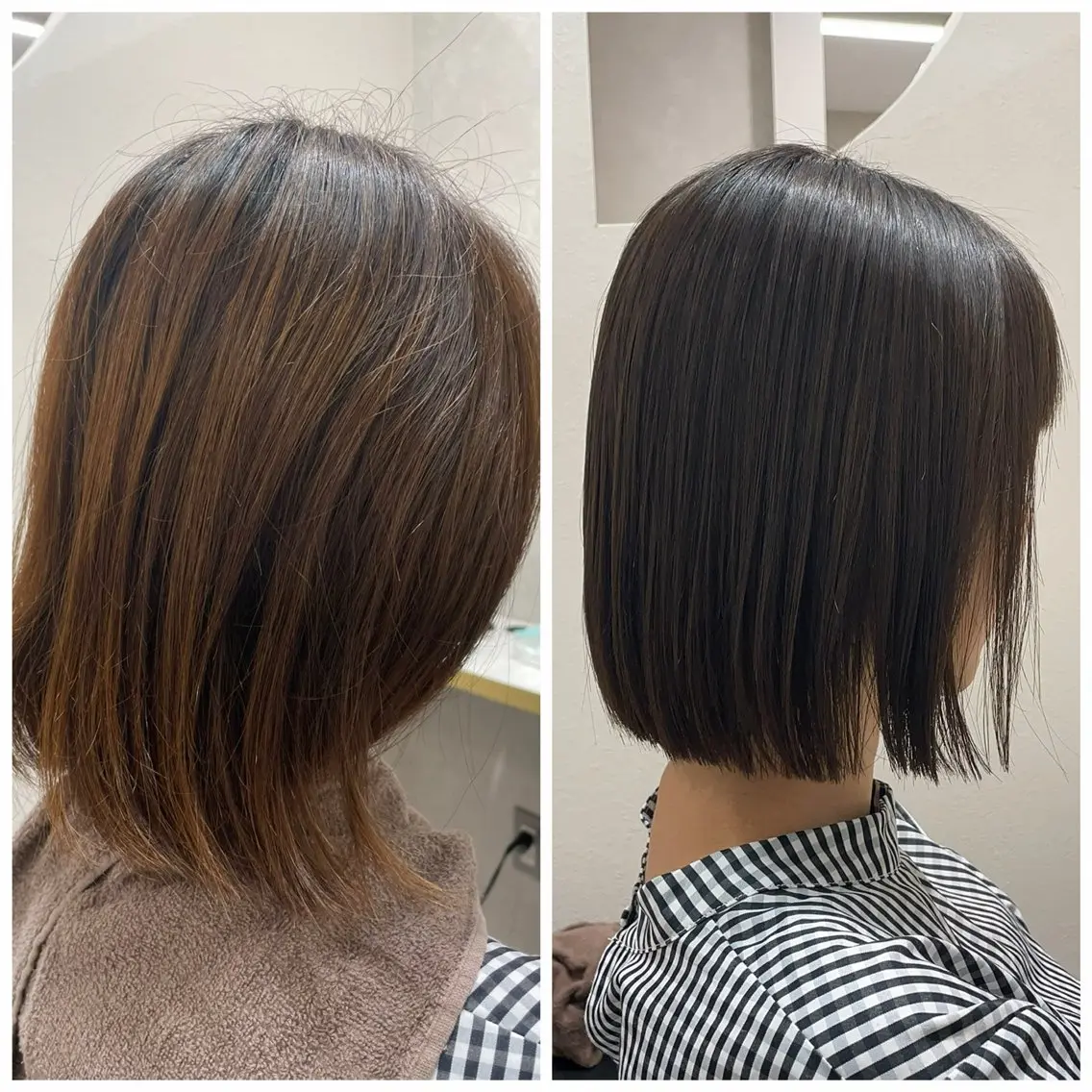 カット&縮毛矯正&トリートメントの写真