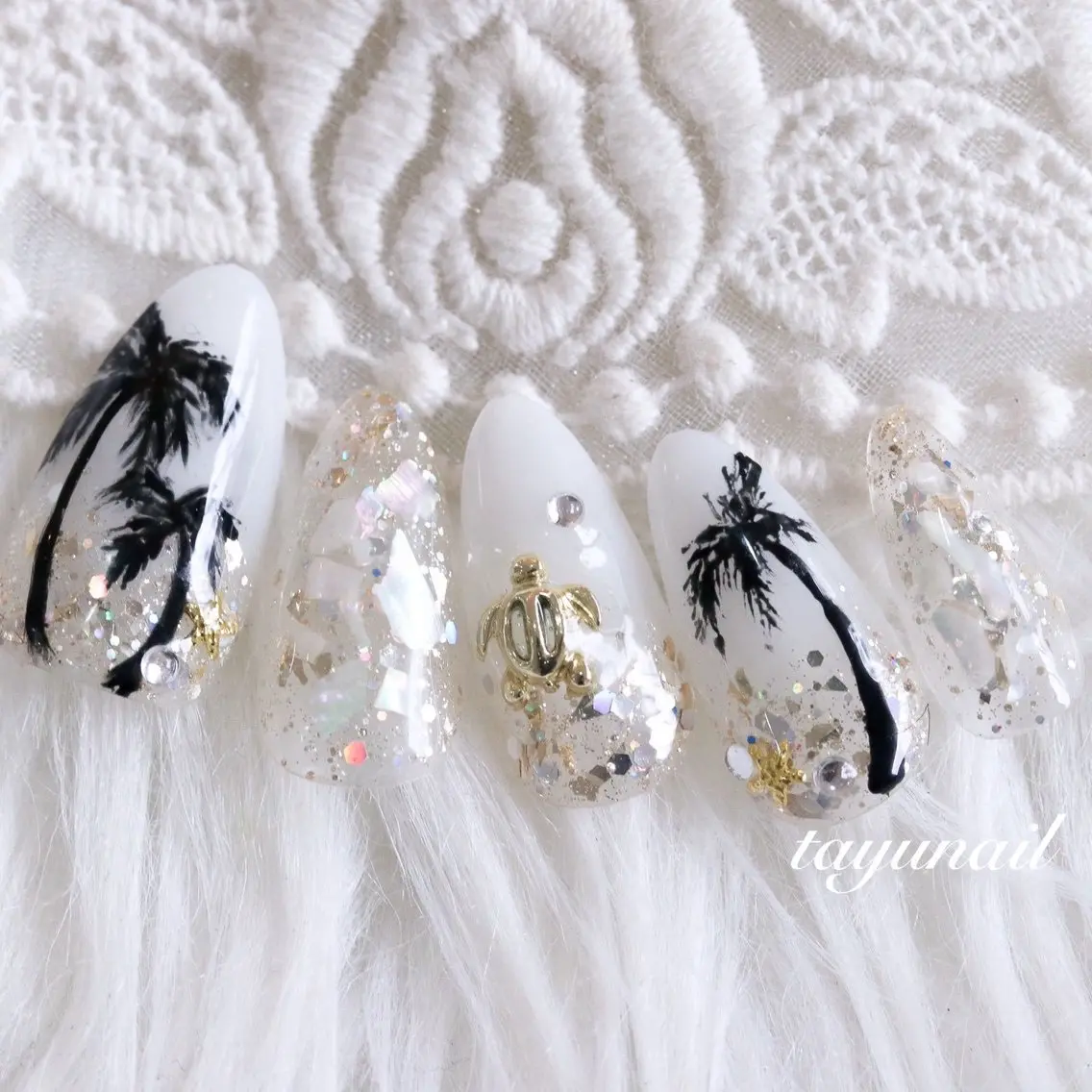 ネイル アートネイル フットネイル ジェルネイル パラジェル ネイルサロン 【たゆnail】のネイルデザイン