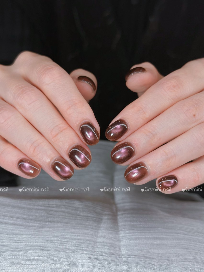 ネイル マグネットネイル Gemini nail.Yukiのネイルデザイン
