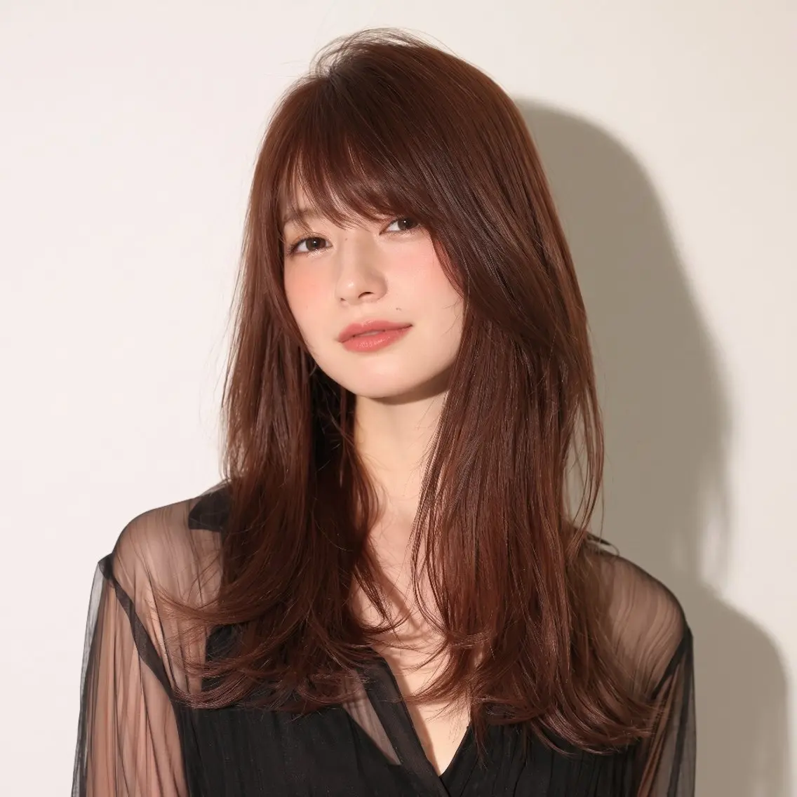 セミロング カット ヘアカラー 原田 祥彰のヘアスタイル