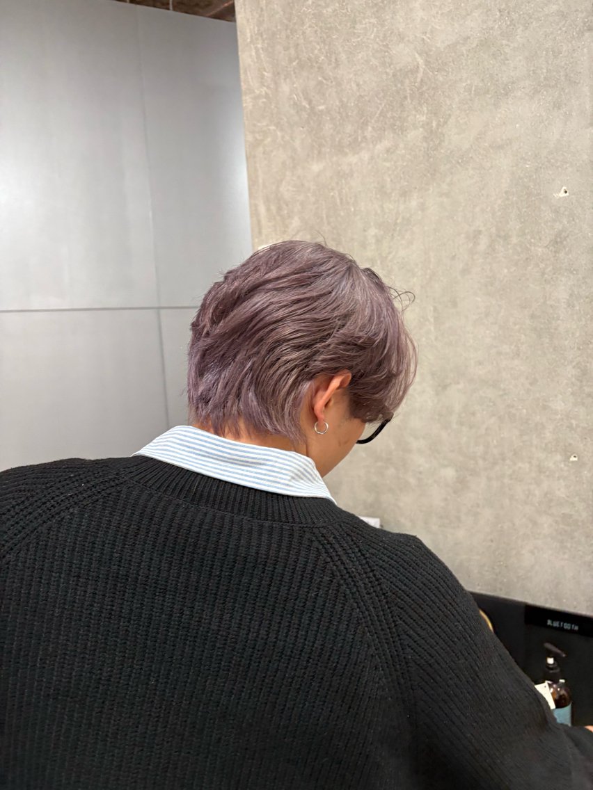 カラー メンズ ヘアカラー Le'a  谷町 ツボタホノカのヘアスタイル