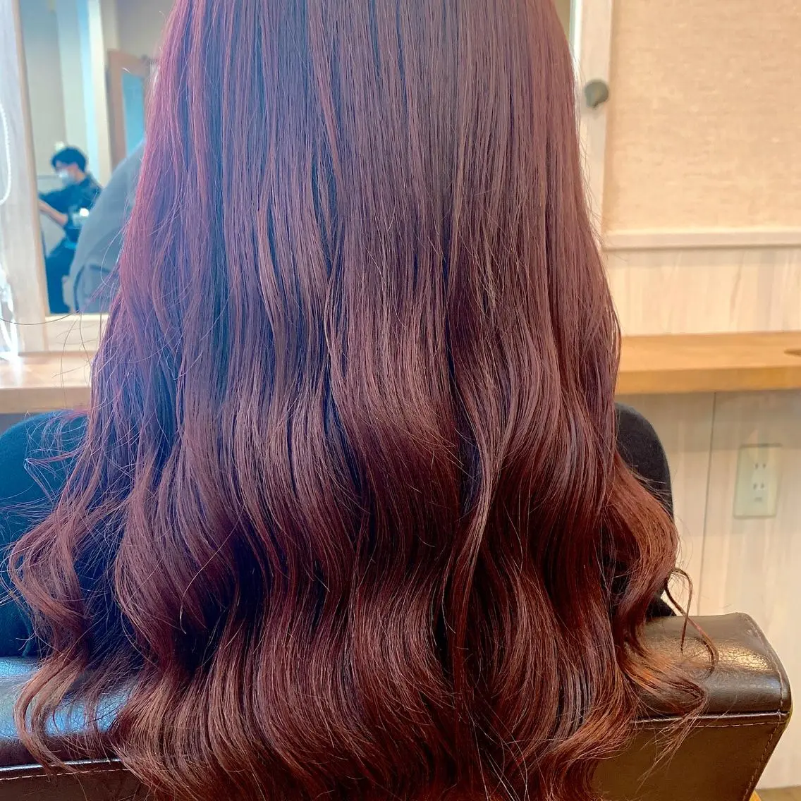 ロング カラー ピンクカラー ヘアカラー NUMBER_ ユイナのヘアスタイル