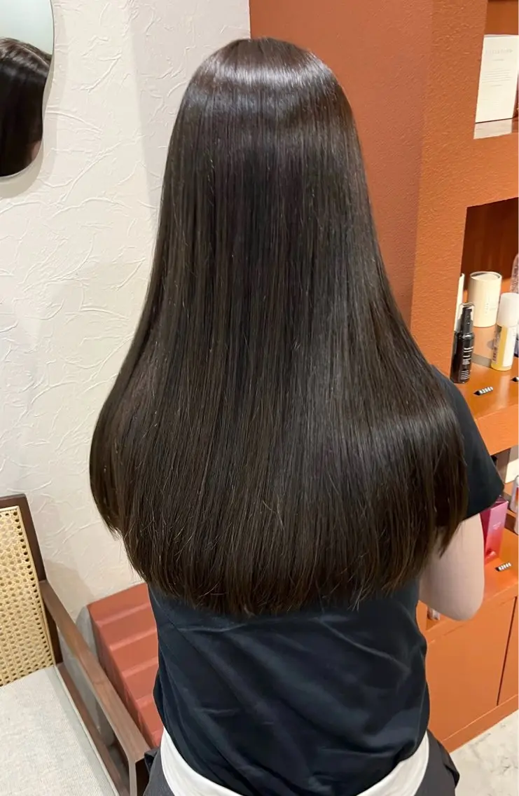 【ミニモ限定🌟】カット✂️➕髪質改善酸性ストレート✨➕プチヘッドスパ🍃の写真