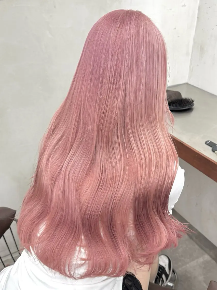 ロング カラー ベージュカラー ブリーチ ケアブリーチ 透明感カラー デザインカラー カット ヘアカラー トリートメント 似合わせカット/ ハイトーン/aoiのヘアスタイル
