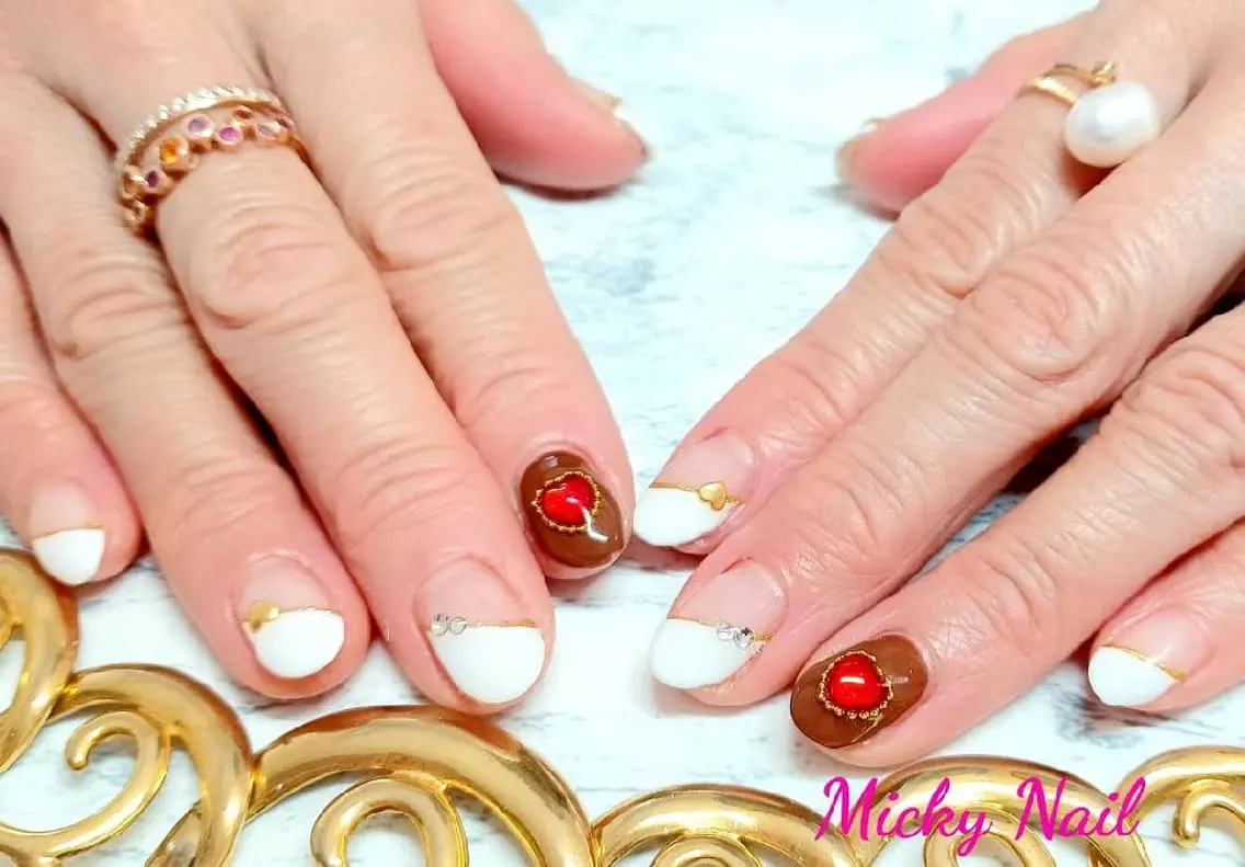 ネイル アートネイル ハート Micky nail chikushinoのその他イメージ