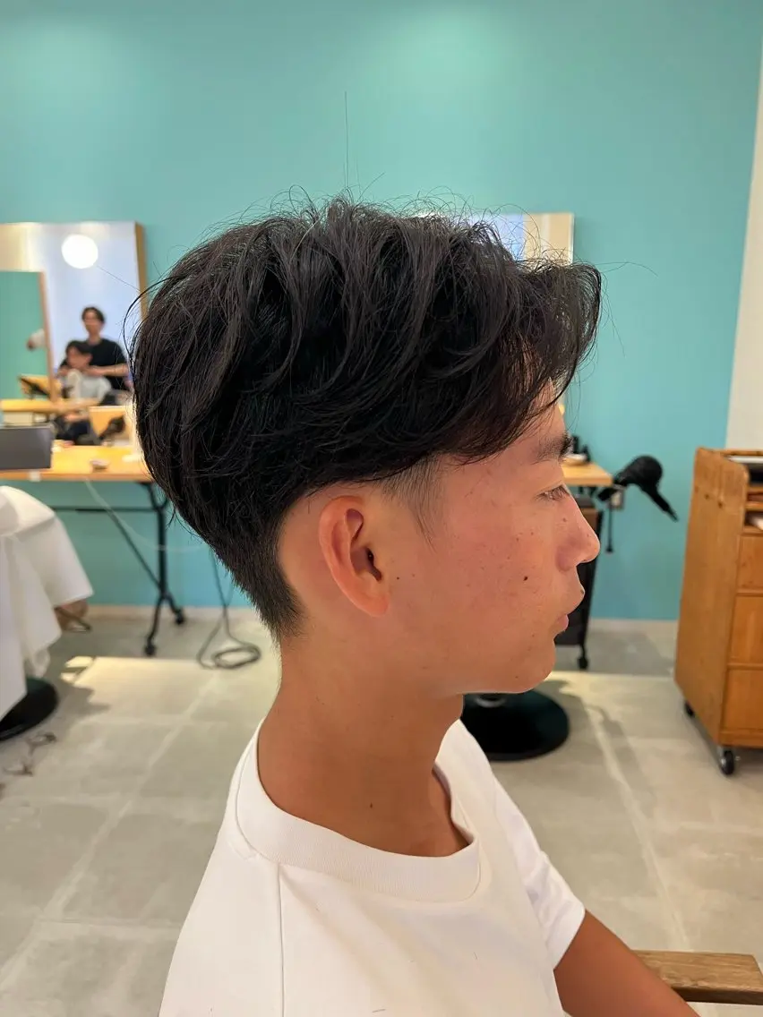 パーマ メンズ カット あくつ べんのヘアスタイル