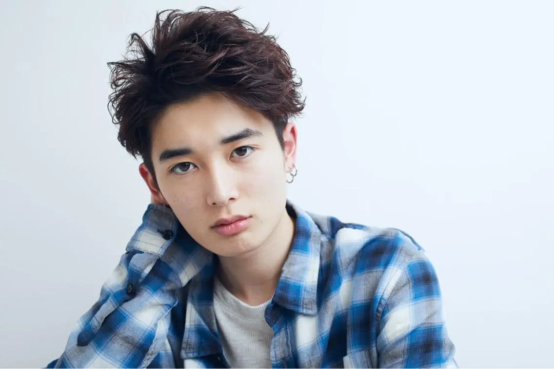 ショート カラー パーマ メンズ 北間 寛哉のヘアスタイル