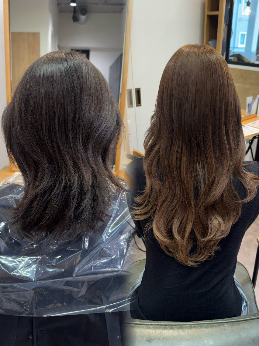 ロング カラー ヘアアレンジ シールエクステ エクステ カット ヘアカラー エクステ ヘアセット 髪質改善縮毛矯正/ エクステ/ひふみ🌛のヘアスタイル