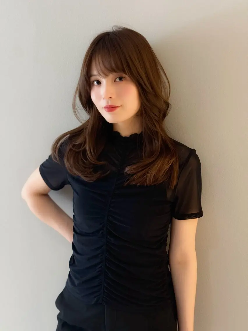 ロング カラー カット ヘアカラー パーマ トリートメント ✂️似合わせの魔術師 石田一樹✂️のヘアスタイル