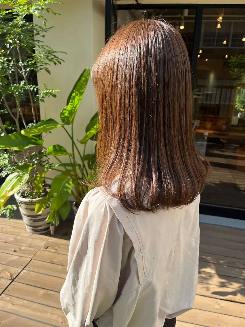 セミロング カラー ヘアカラー 銀座🤍ボブ/ ミディアム/佐野夢美のヘアスタイル