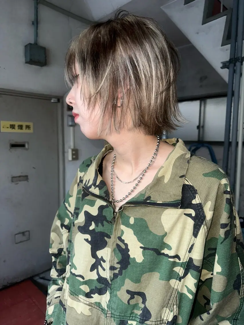 ミディアム カット ヘアカラー そーた /のヘアスタイル