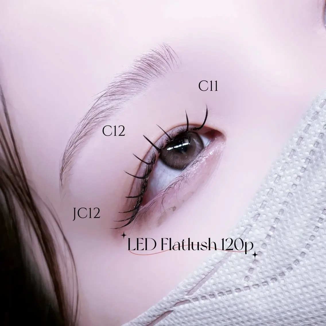 マツエク・マツパ 束感まつ毛 フラットラッシュ ナチュラル マツエク 🎀束感/バインド 🩰Izumi👀のマツエク・マツパデザイン