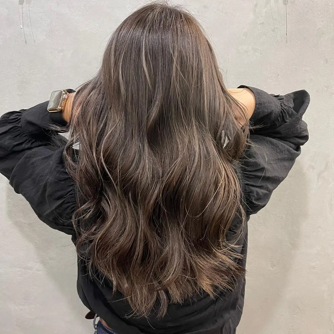 セミロング カラー 北間 寛哉のヘアスタイル