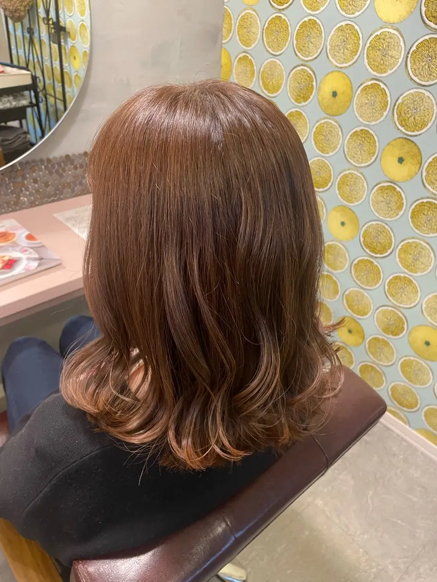 ミディアム hair make echo滿木あい花のヘアスタイル
