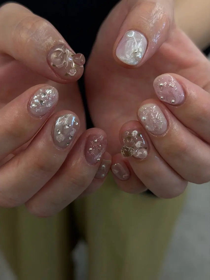 ネイル クリアネイル フットネイル ジェルネイル マグネットネイル ニュアンスネイル ハンドネイル ハンドケア Bana_ Nailのネイルデザイン
