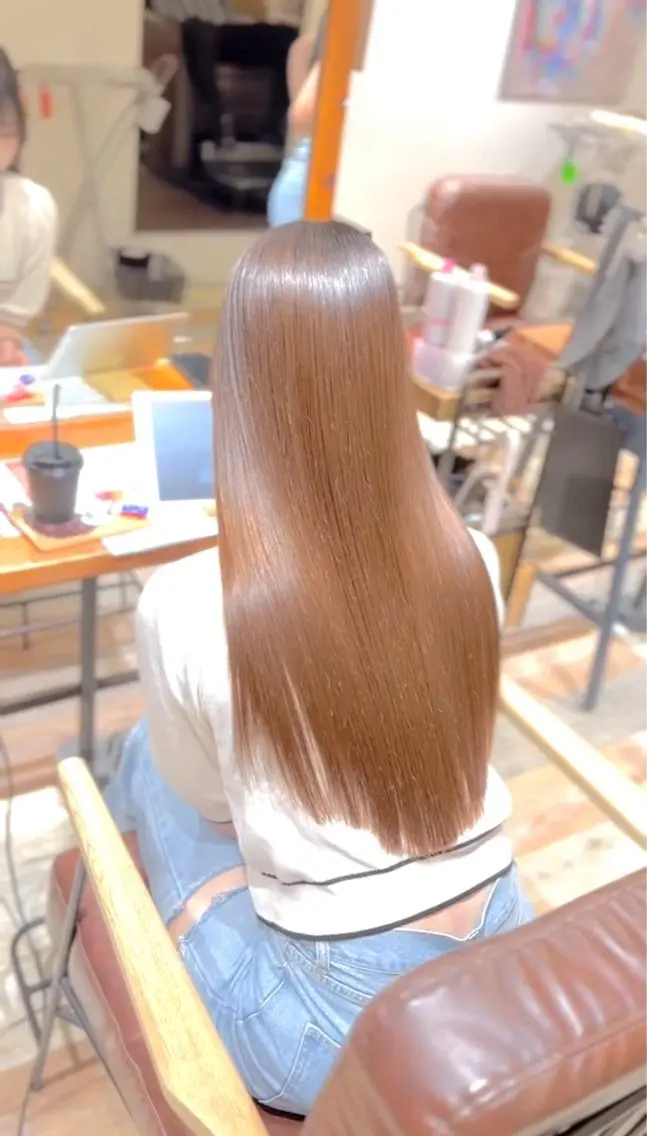 ロング カラー カット ヘアカラー エクステ 髪質改善艶髪 特化アユム🔥のヘアスタイル